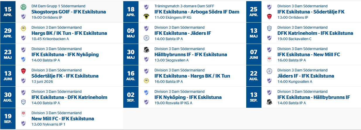 seriematcher dam 2026